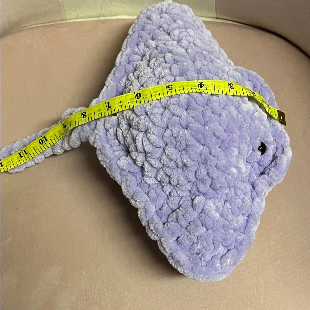 Purple and Blue Plush Stingray - Picture 4 of 4